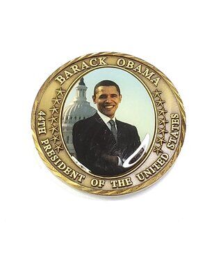 President Barack Obama 44th Commemorative Coin With Inauguration Details 2009